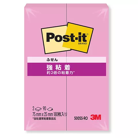 3M Post-it 500SS-RO 利貼狠黏標籤紙-粉